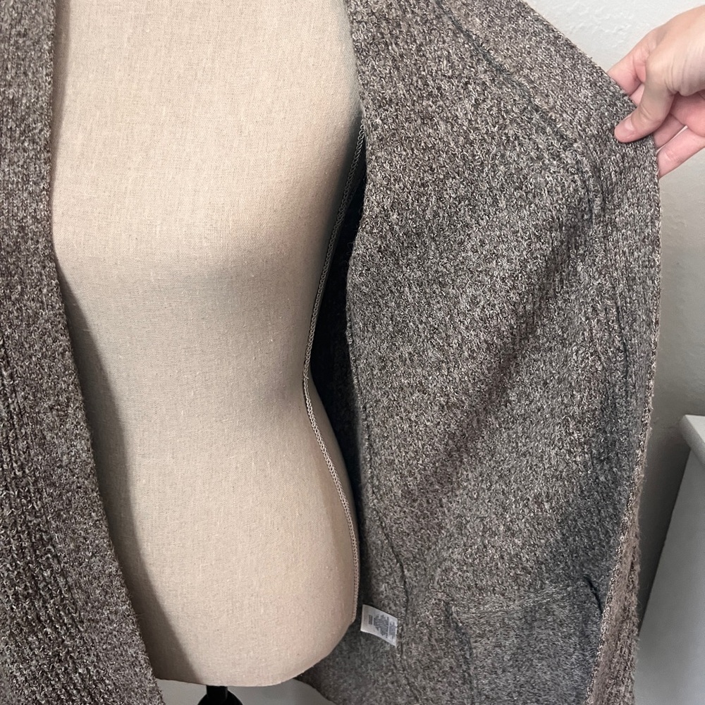 Caslon Brown Cardigan Sweater Open-Front Design Size Small - Picture 7 of 11